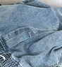 西域骆驼（VANCAMEL）牛仔裤男宽松直筒休闲韩版垂感阔腿九分裤子男牛仔长裤 深蓝 2XL 实拍图