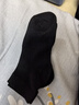 雅鹿袜子女夏天纯棉透气中筒袜春秋全棉女士白色夏季防臭薄款女袜诸暨 -黑色 10双 均码 实拍图