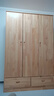 迷格衣柜实木衣柜全实木家具卧室多门可定制大衣柜 三门款高200*长130*深55清漆款 实拍图