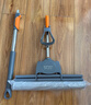 伊司达胶棉拖把 38cm不锈钢杆1.35米共2头滚轮式免手洗吸水海绵拖墩布拖 实拍图