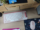 罗技（Logitech）POP ICON KEYS键盘泡泡键盘无线蓝牙双模AI轻音办公键盘无线鼠标键鼠套装送女生女友礼物 POP ICON COMBO粉色 实拍图