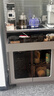 兆泽轻奢餐边柜带烧水壶实木生态板橱碗柜一体靠墙岩板咖啡茶水储物柜 120长轻奢灰餐边柜带烧水壶+消毒碗柜 实拍图