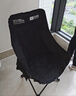 探险者（TAN XIAN ZHE）户外折叠椅露营椅子月亮椅便携折叠桌椅高靠背躺椅小凳子钓鱼椅 升级软包款黑色【六层夹棉】 实拍图