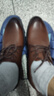 森达父亲礼物皮鞋男自营真皮牛皮上班商务正装男结婚鞋 棕色 41 实拍图