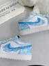 耐克（NIKE）球鞋定制AIRJORDAN1波塞冬之怒晕染渐变运动休闲低帮板鞋男女同款 【波塞冬之怒】_全新正品  假一赔十 42.5 支持鉴定假一赔十 实拍图