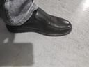 YRC意尔康男鞋秋季真皮商务正装休闲皮鞋男士软底防滑中老年爸爸鞋子 黑色Y-8855【四季款】 40 (250mm) 实拍图
