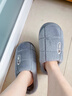 BIBK德国品质超大码棉拖鞋男士冬季室内居家厚底防滑保暖家用毛拖鞋男 灰色主图款【保暖毛绒 耐磨防滑】 35-36 36 -37(适合脚) 实拍图