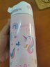 JEKO&JEKO儿童保温杯316不锈钢吸管水杯学生杯子 500mL 独角兽 实拍图