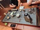 茗石斋老船木茶盘乌金石家用复古简约茶具套装火烧石头茶台天然茶托茶几 尺寸100*50*3CM（经典款） 实拍图
