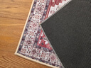 欧纶斯（Oulens）地垫脚垫卧室入户门垫浴室卫生间厕所地垫厨房客厅地毯可水洗裁剪 河畔红 80cm*50cm 【耐磨耐脏丨平绒款】 实拍图