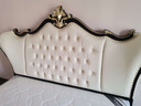 2025欧式实木床1.8米双人床主卧真皮床轻奢床1.5米高端别墅婚床 单床 1500mm*2000mm 框架结构 实拍图