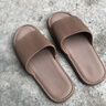 安尚芬拖鞋男士夏季新款室内家居简约轻便洗澡防滑踩屎感情侣凉拖鞋女 咖色 42-43 适合41-42（内长260MM） 实拍图