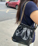 CHARLES&KEITH迷你菱格流浪包单肩斜挎双肩包包女包生日礼物CK2-60782390 Black黑色 S 实拍图