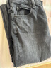 优衣库常规款女装宽松直筒牛仔裤/水洗产品/阔感裤474934 479001 479001/07青灰色 22 /150/56A 实拍图