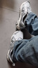 NEW BALANCE NB410官方运动鞋秋冬男鞋女鞋网面复古户外越野百搭透气休闲鞋 白色/银色 宽鞋楦2E MT410KM5 40 (脚长25cm) 实拍图