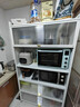 帅仕（shuaishi）厨房用具置物架落地多层餐边柜收纳碗柜家用橱柜微波炉烤箱储物柜 【加高加厚】白6层100长42深丨双线孔可通电丨一体侧板 实拍图