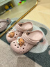 CROCS卡骆驰贝雅儿童洞洞鞋男女童户外包头沙滩鞋拖鞋/207013/207012 矿石粉-6TY 29 (175mm) 实拍图