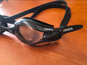英发（YINGFA）近视游泳镜 高清防雾防水专业舒适大框男女士游泳眼镜 黑色400度 实拍图