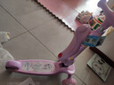 迪士尼（Disney）艾莎公主儿童滑板车1-3-6-12岁可坐二合一滑步车折叠踏板车滑滑车 实拍图