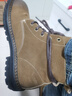 马登工装靴男士复古马丁靴英伦风高帮棕色皮鞋加绒休闲户外沙漠靴子 黄棕色 44 (270mm) 实拍图