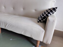 网红猫抓皮可折叠沙发床小户型多功能双人午休懒人小沙发出租屋 米白色猫爪皮款 140cm 含扶手 两抱枕4个沙发脚 实拍图