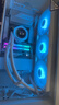 酷冷至尊（CoolerMaster）冰神G360/龙影2代 白色 ARGB CPU水冷散热器 2.1吋LCD屏显/优化铜底水道/多平台扣具/ATMOS II 实拍图