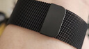 ESCASE 适用苹果手表表带米兰尼斯腕带apple watch11/10/9/8/7/6/5/SE3磁吸搭扣38/40/41mm 黑色 实拍图