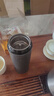 水莫停保温杯男士2025款316不锈钢一键速开茶水分离泡茶送老师礼物水杯 枪灰色 580ml 一键速开大容量 实拍图