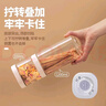 茶花（CHAHUA）密封罐透明储物罐食品级家用五谷杂粮厨房收纳密封瓶坚果罐可堆叠 4件套 【550ML+1200ML+1800ML*2】 可旋拧叠加储存 实拍图