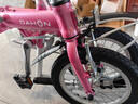 大行（DAHON） 412折叠自行车14英寸单速超轻迷你铝合金学生成人单车BYA412 粉色 实拍图