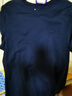 布先生春夏季短袖T恤男士纯棉小白T纯色内搭打底衫 深海蓝 XL(180) 实拍图