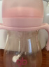 好孩子（gb）PPSU婴儿奶瓶宽口径奶瓶带手柄吸管小饿魔系列300ml粉色 6个月+ 实拍图