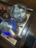 开品 双壶上水底部全自动上水 感应续水电热茶炉烧水壶 煮茶烧水消毒家用茶台双上水 嵌入玻璃茶桌一体 1L 双壶上水20X37CM 烧水消毒 桶水款 实拍图