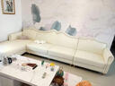 法式奶油风真皮沙发客厅简约欧式小户型美式轻奢复古转角贵妃沙发 购买沙发赠送真皮保养膏3盒 进口纳帕真皮 实拍图