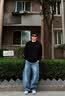 回力卫衣男春秋季刺绣百搭圆领长袖t恤男舒适简约打底套头衫男 1187 实拍图