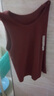 MUJI女式 弹力罗纹编织背心 上衣内搭打底 25年夏季女装 BB2ROA5S 砖红色 M (160/84A) 实拍图