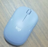 罗技（Logitech）M221 轻音鼠标 无线鼠标 办公鼠标 对称鼠标 带无线微型接收器 雾霭蓝 实拍图