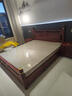 咏月 红木家具非洲花梨（学名：刺猬紫檀）床 实木大床 婚床 新中式卧室双人床 1.8米大床+2床头柜（生漆） 实拍图