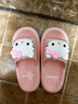 猪爸爸儿童拖鞋女童夏季2025新款室内防滑6-12岁三丽鸥宝宝亲子拖鞋粉40 实拍图