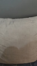 洁丽雅抱枕 纯色亚麻枕 办公室靠垫床头沙发靠背可拆洗 45*45cm 银米灰 实拍图