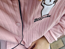 诺宜（NuoYI）月子装月子服纯棉哺乳衣孕产妇家居服睡衣J38158条纹粉色XXL 实拍图