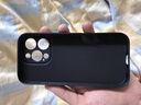 品胜 适用苹果16Pro手机壳 iPhone16Pro柔性液态壳全包防摔防磨防震亲肤男女款超薄保护套软壳 黑色 实拍图