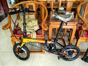 大行（DAHON）K3plus折叠自行车超轻铝合金16英寸9速城市碟刹通勤车KAA693 黑黄【内折版】 实拍图
