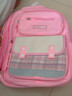 靓宝宝2025新款女孩双肩包三到六减负护脊背包一年级书包小学生儿童超轻 大号粉色(适合3-6年级) 小学 实拍图