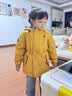 戴维贝拉（DAVE＆BELLA）儿童羽绒服冬装男童女童加厚外套宝宝红色年服童装 实拍图