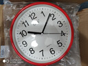 康巴丝（Compas） 挂钟走时客厅办公室钟表挂墙2024新款简约创意时钟时尚石英钟 3018红色23CM 实拍图