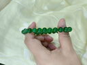 净心石 收藏级8mm无黑和田玉碧玉手链高水头无黑苹果绿阳绿玉石手串 实拍图