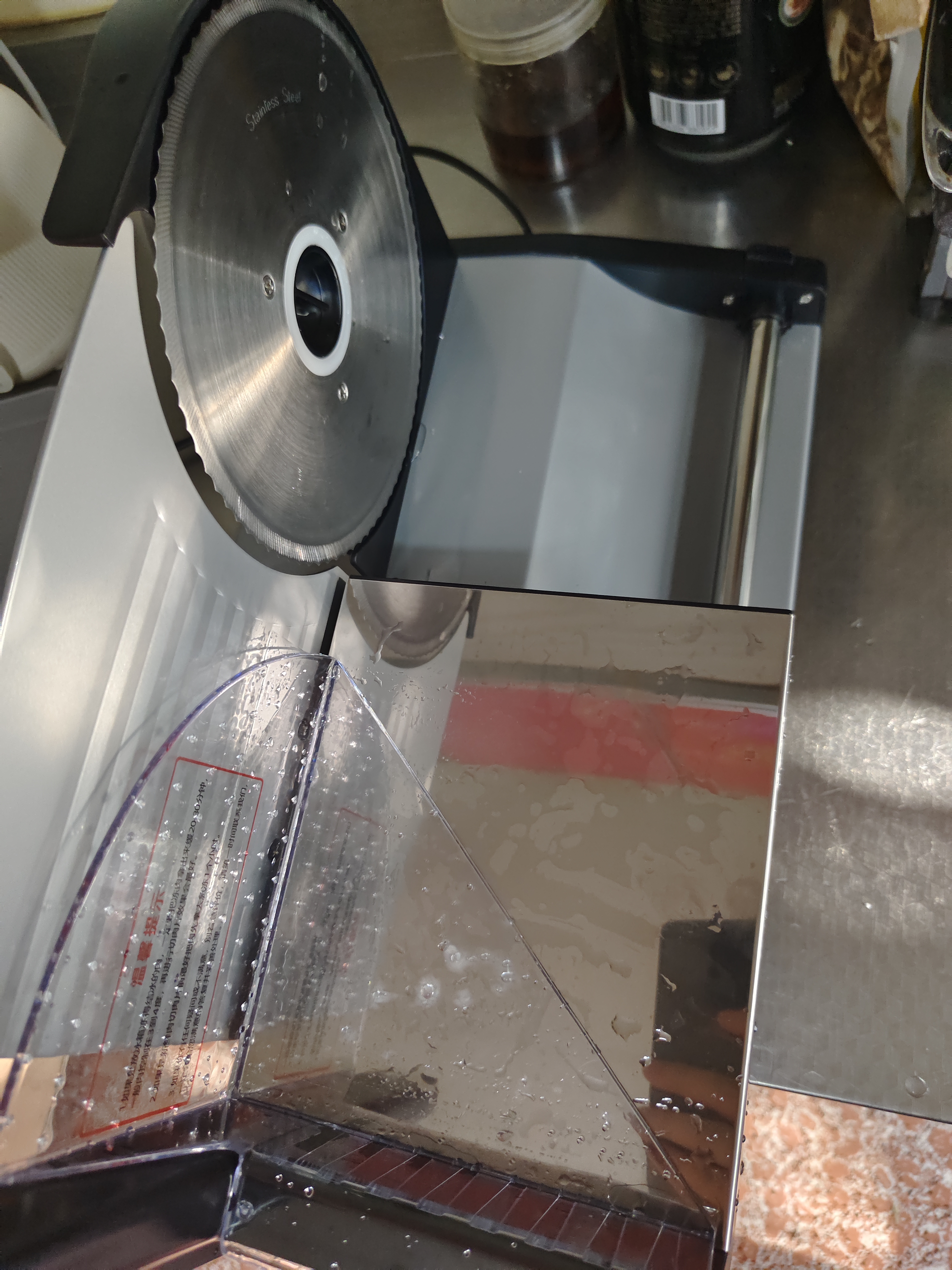 特睿思（TERUISI）切肉片机切羊肉卷家用机电动切片机小型台式火锅店牛肉冻肉刨肉机切肉机 黑色丨家用半自动手推款丨1-15mm丨晒单送原刀 实拍图