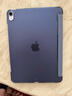 毕亚兹 适用2021年9/8/7代 ipad10.2英寸保护套 苹果平板电脑三折支架智能休眠防摔保护壳 PB179藏青蓝 实拍图