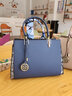 尔羊奴（ERYONOU）牛皮真皮女包包女款2025年新款手提斜挎包生日礼物送妈妈包结婚包 蓝色 实拍图